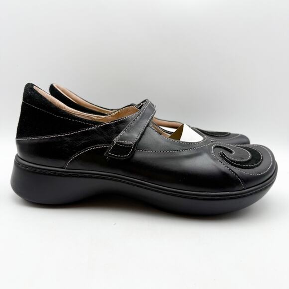 Naot Womens Sea Mary Jane Shoes EU 42 US 11 M Black Leather NWOB - Picture 3 of 12